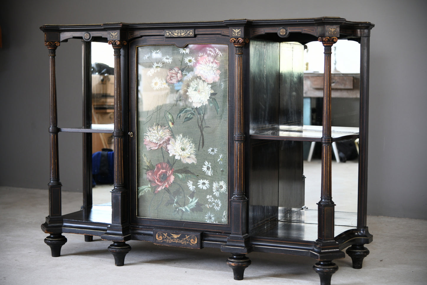 Victorian Ebonised Credenza