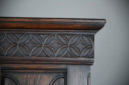 Gothic Revival Oak Cupboard