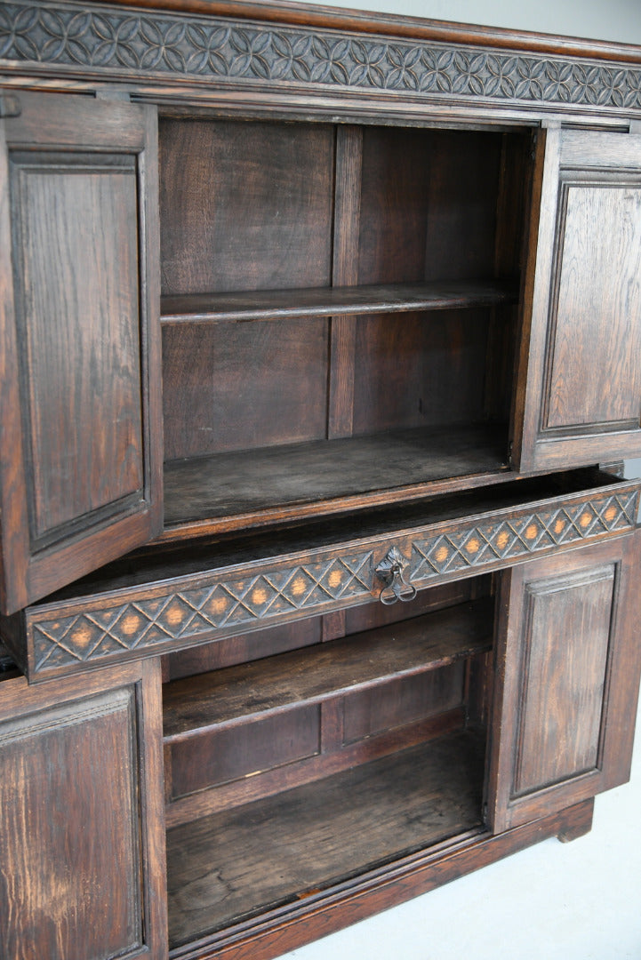 Gothic Revival Oak Cupboard