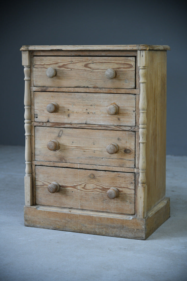 Antique Small Pine Chest of Drawers