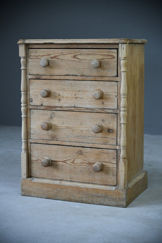 Antique Small Pine Chest of Drawers