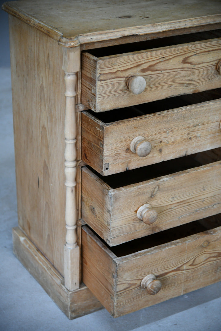 Antique Small Pine Chest of Drawers