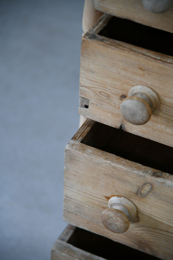 Antique Small Pine Chest of Drawers