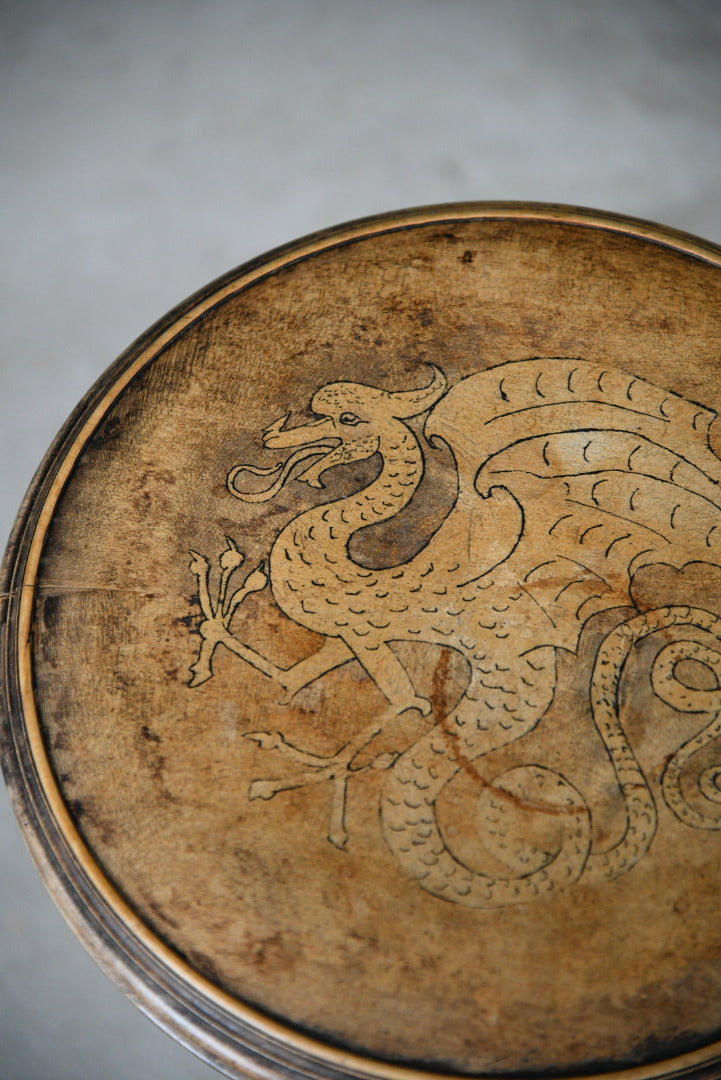 Small Victorian Beech Stool