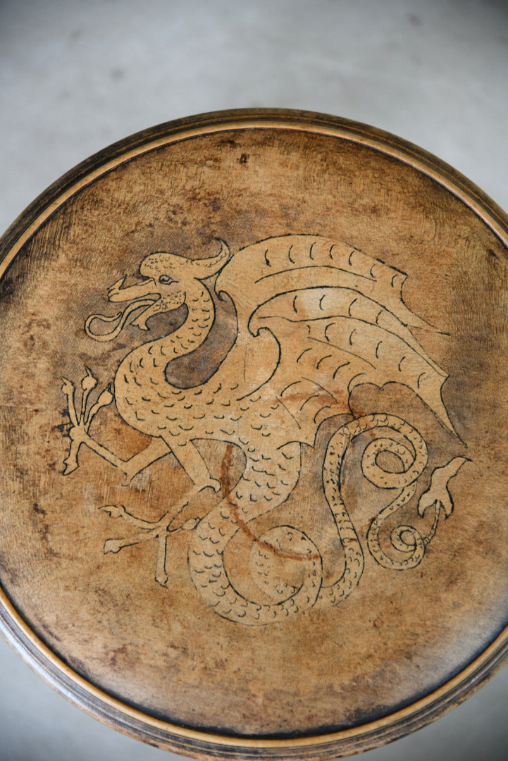 Small Victorian Beech Stool