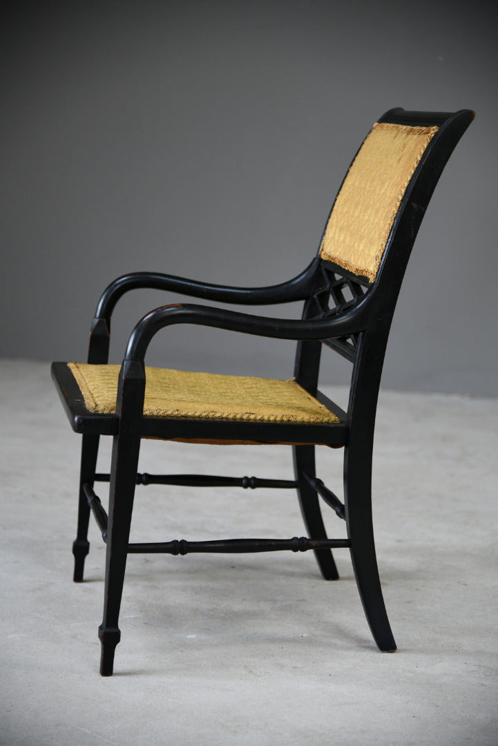 Victorian Ebonised Occasional Chair