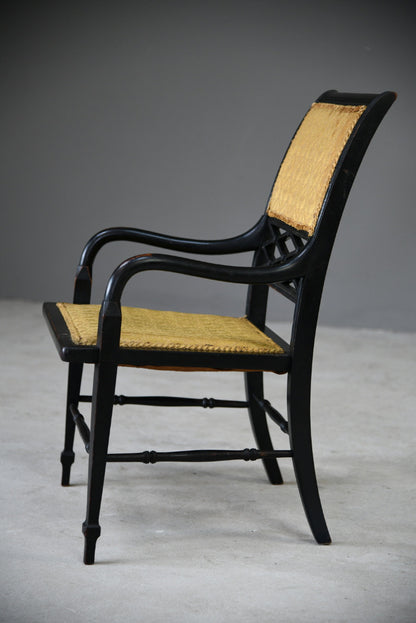 Victorian Ebonised Occasional Chair