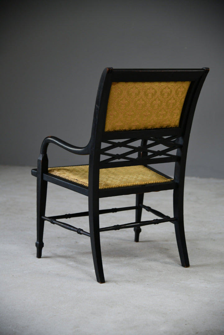 Victorian Ebonised Occasional Chair