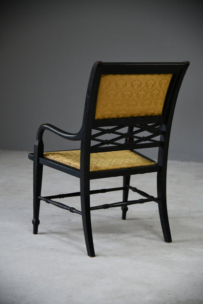 Victorian Ebonised Occasional Chair