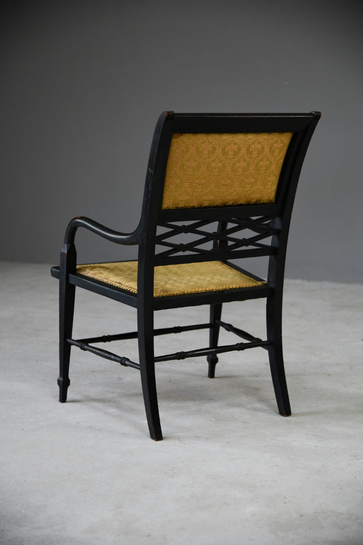 Victorian Ebonised Occasional Chair