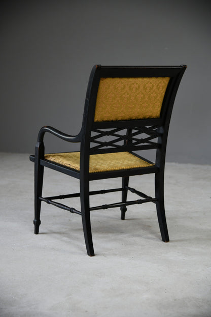 Victorian Ebonised Occasional Chair