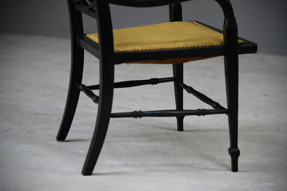 Victorian Ebonised Occasional Chair