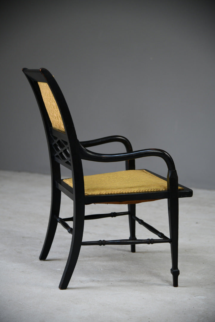 Victorian Ebonised Occasional Chair