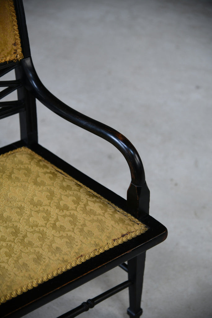 Victorian Ebonised Occasional Chair