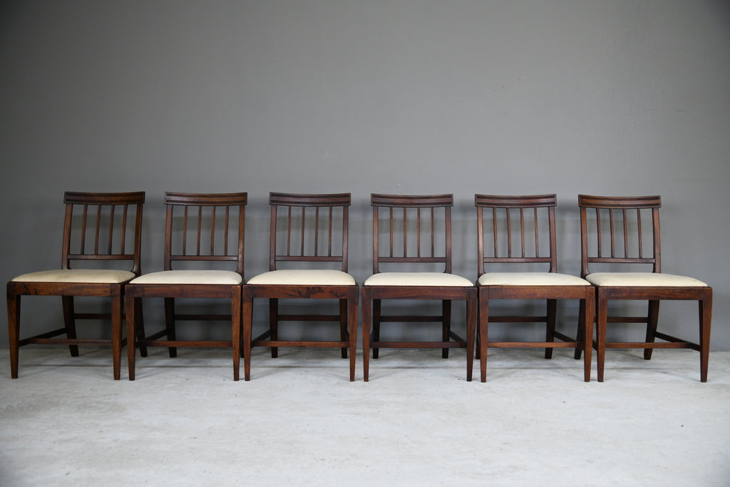 6 Georgian Mahogany Dining Chairs