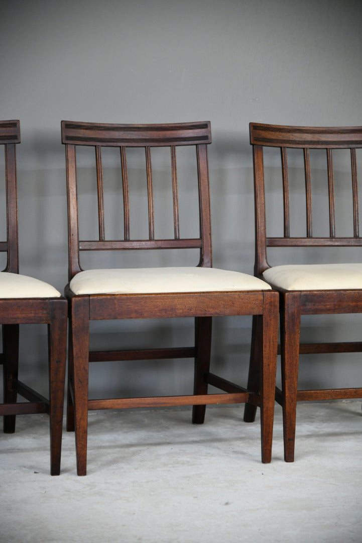 6 Georgian Mahogany Dining Chairs