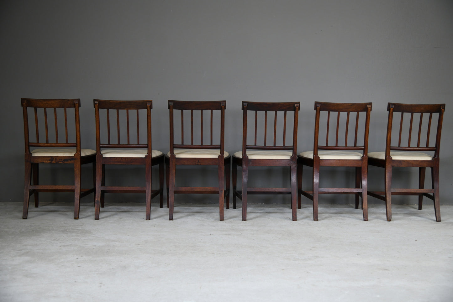 6 Georgian Mahogany Dining Chairs