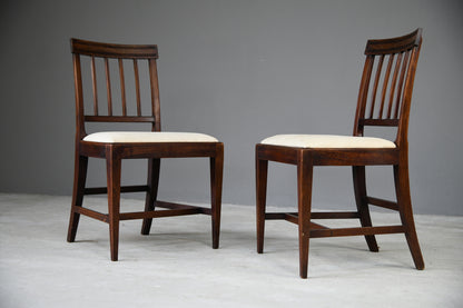 6 Georgian Mahogany Dining Chairs