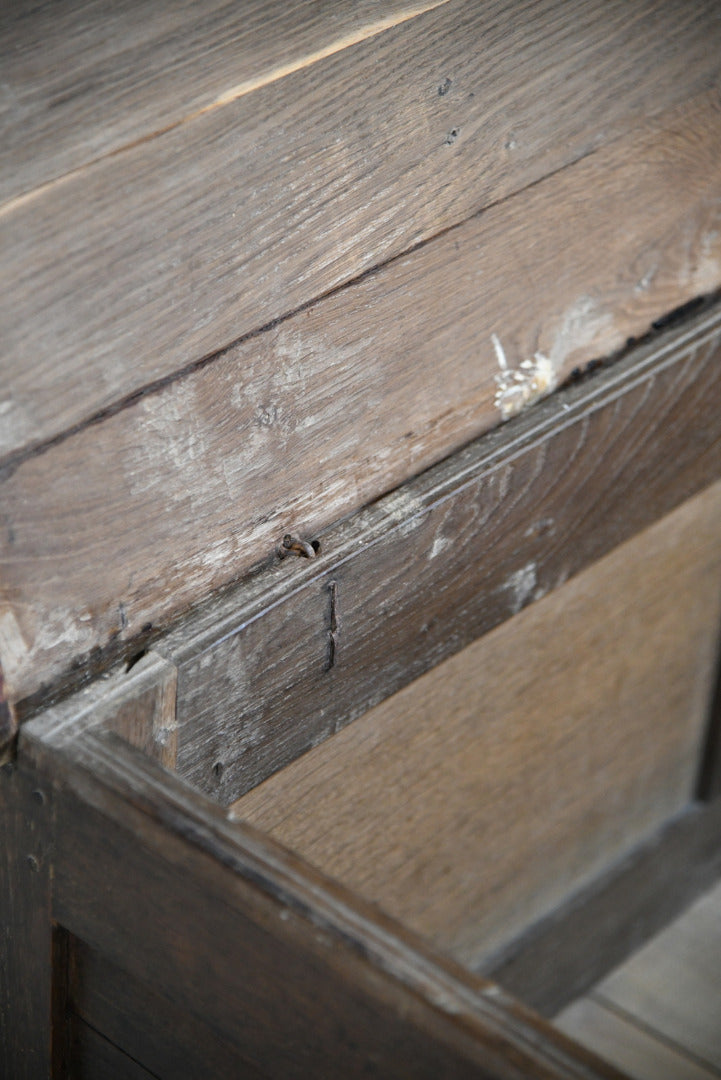 Antique Carved Oak Coffer