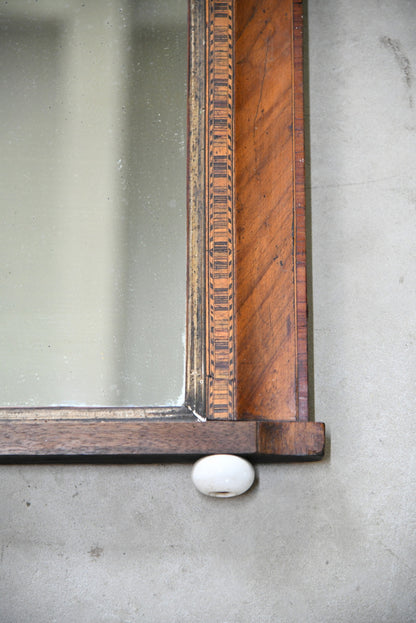 Victorian Inlaid Overmantle Mirror