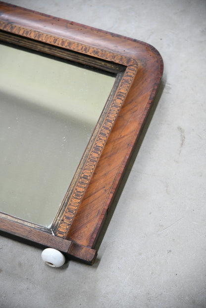 Victorian Inlaid Overmantle Mirror