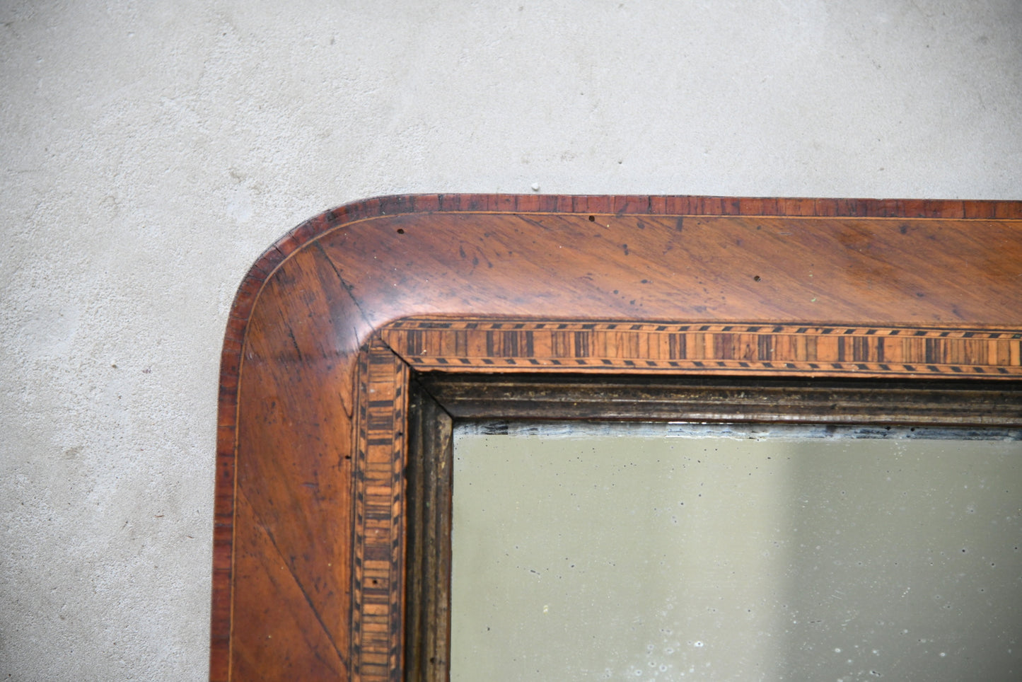 Victorian Inlaid Overmantle Mirror