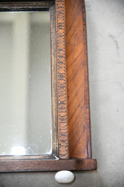 Victorian Inlaid Overmantle Mirror