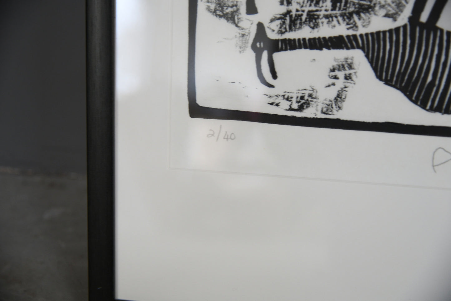 African Lino Cut Print