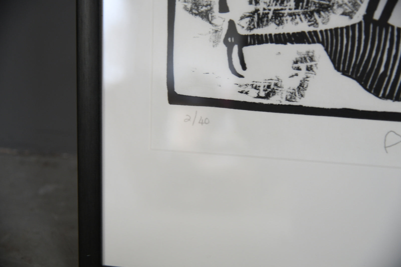 African Lino Cut Print