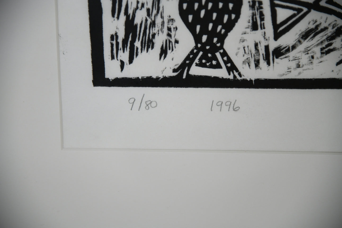 African Lino Cut Print - Flai