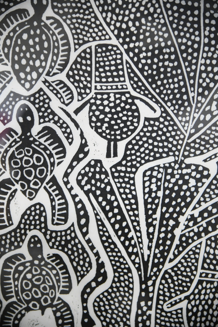 African Lino Cut Print