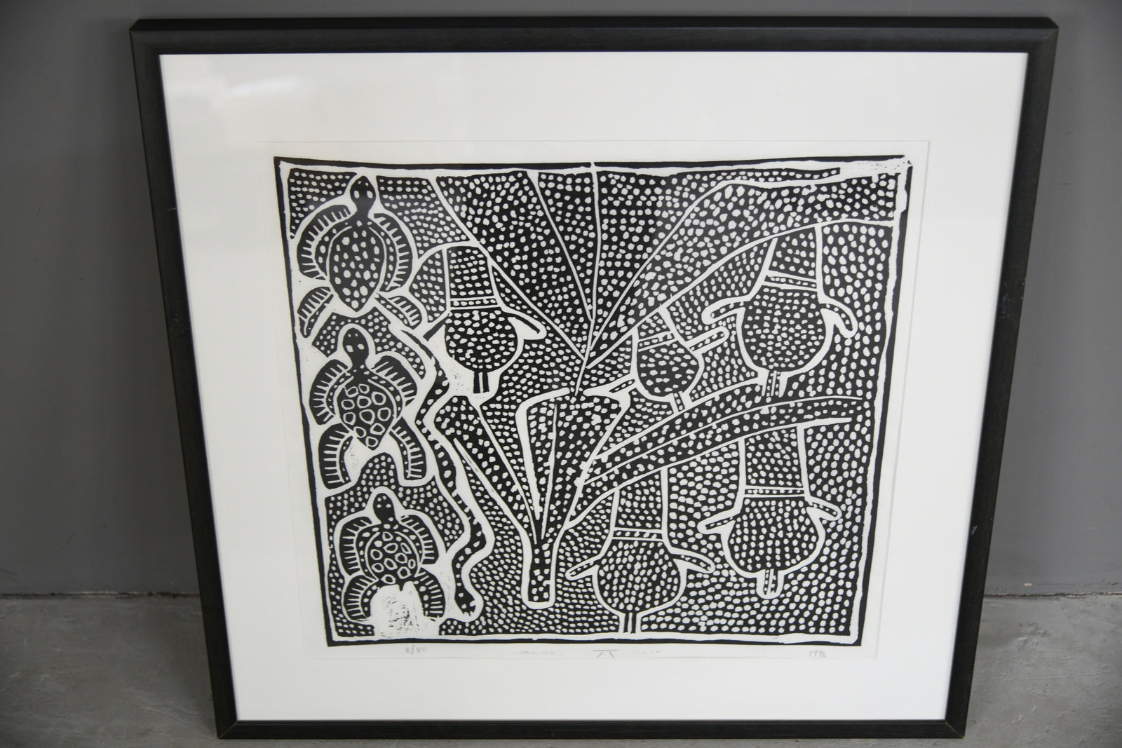 African Lino Cut Print