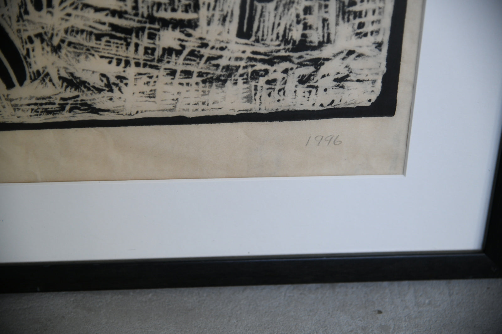 African Lino Cut Print 