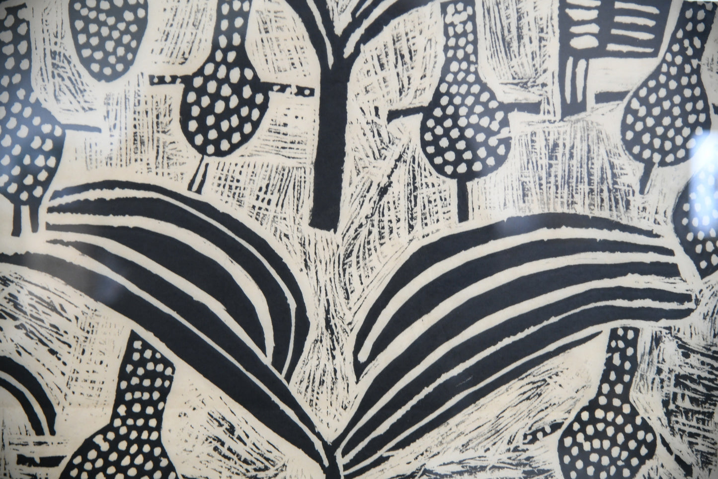 African Lino Cut Print 