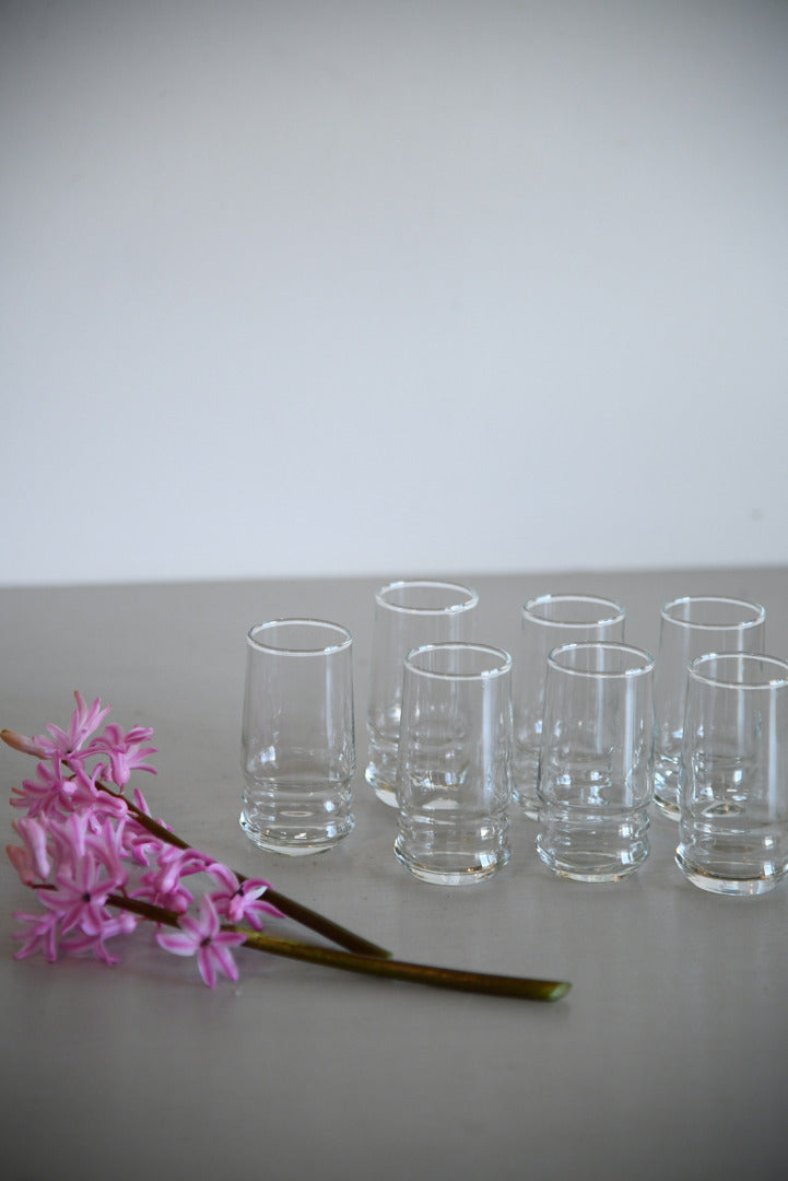7 Vintage Lemonade Glasses