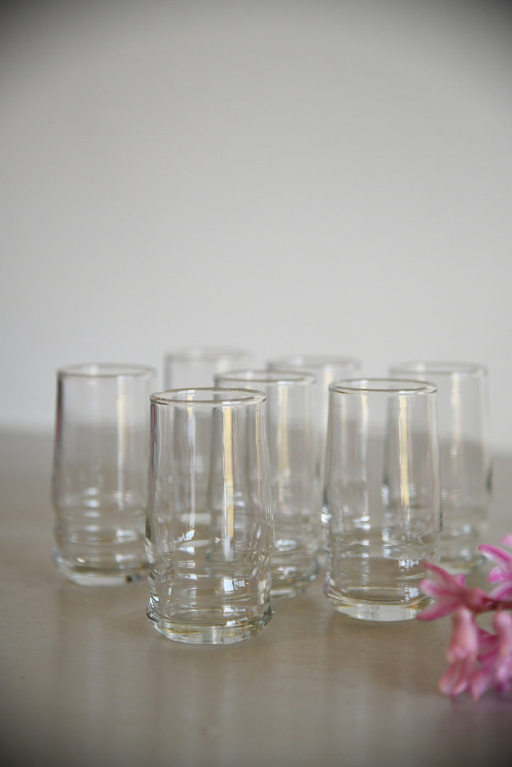 7 Vintage Lemonade Glasses