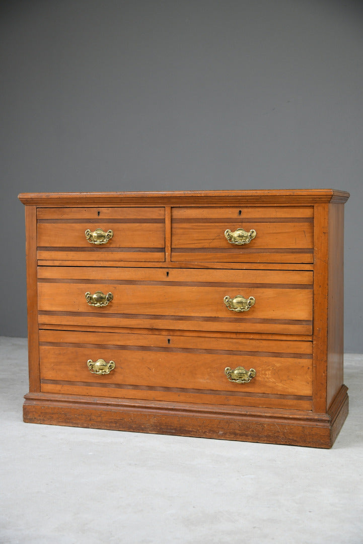 Edwardian Satin Walnut Chest of Drawers