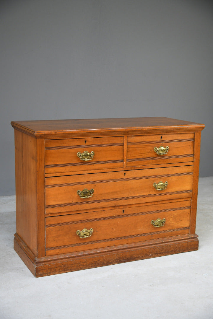 Edwardian Satin Walnut Chest of Drawers