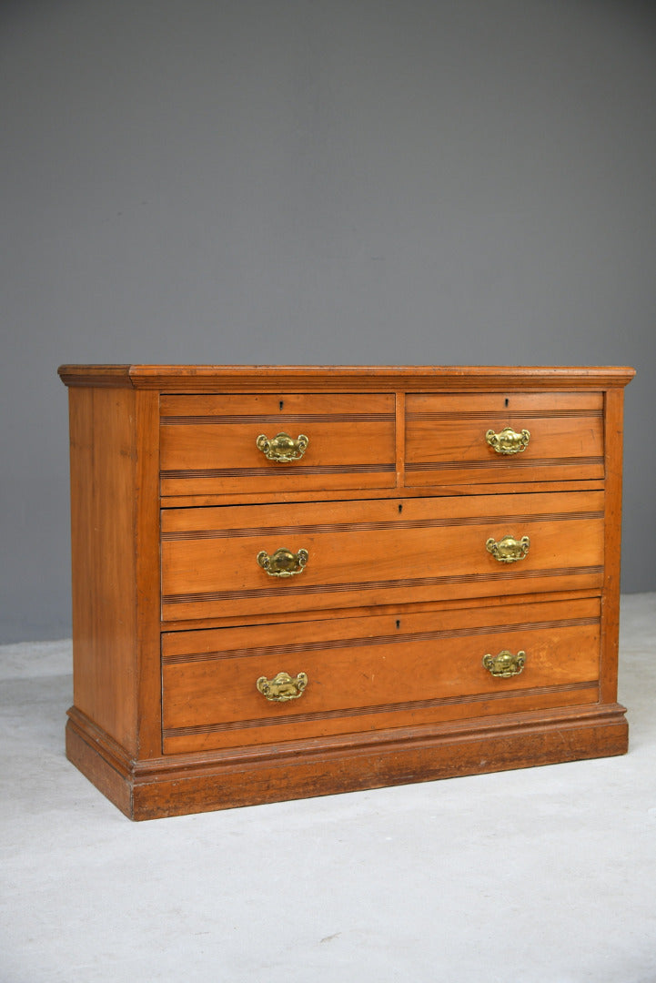 Edwardian Satin Walnut Chest of Drawers