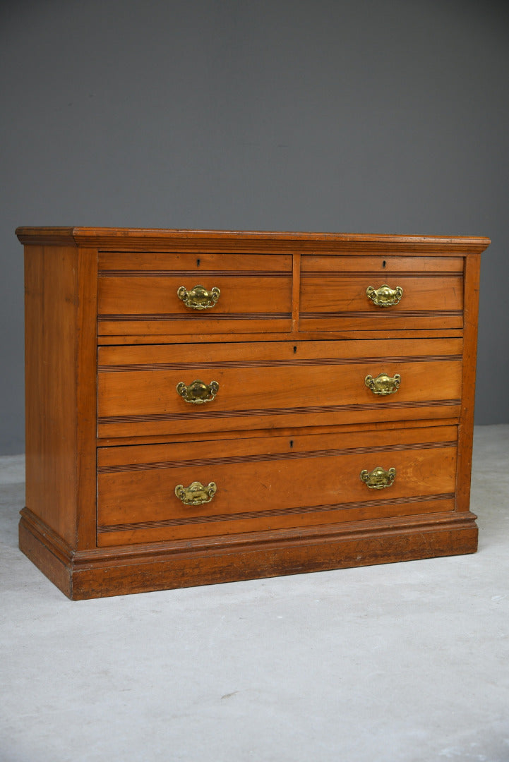 Edwardian Satin Walnut Chest of Drawers