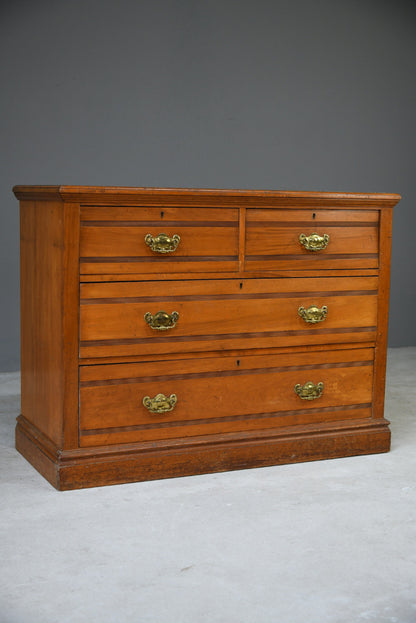 Edwardian Satin Walnut Chest of Drawers