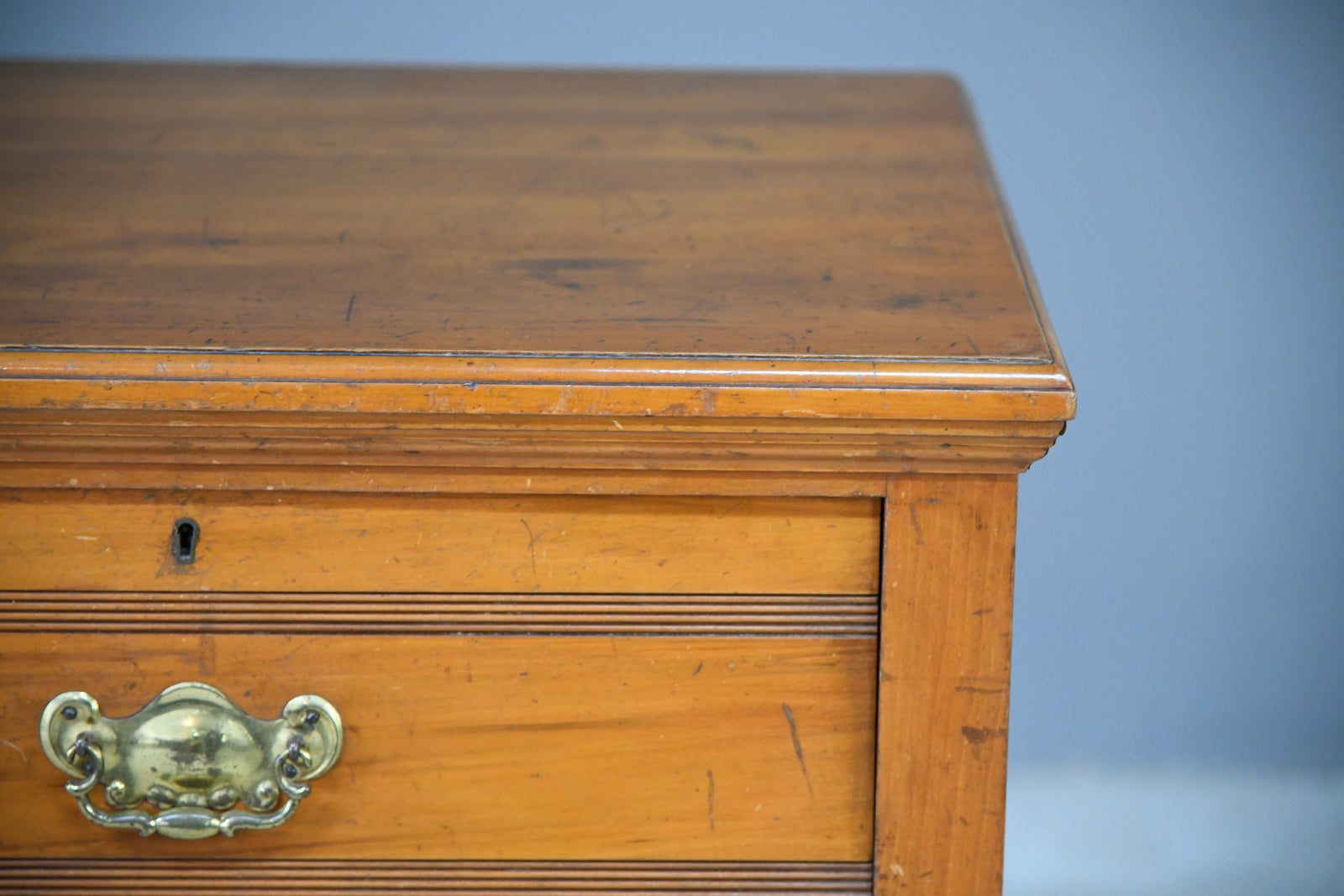 Edwardian Satin Walnut Chest of Drawers