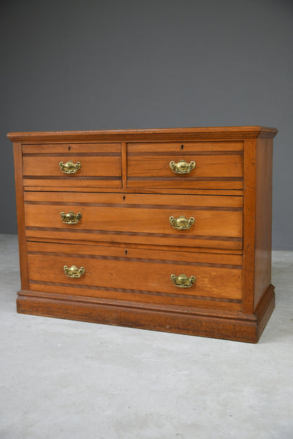 Edwardian Satin Walnut Chest of Drawers