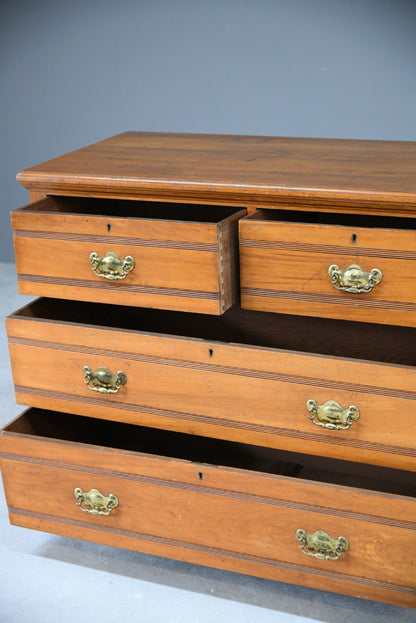 Edwardian Satin Walnut Chest of Drawers