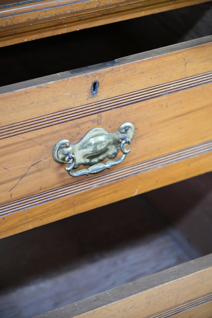 Edwardian Satin Walnut Chest of Drawers