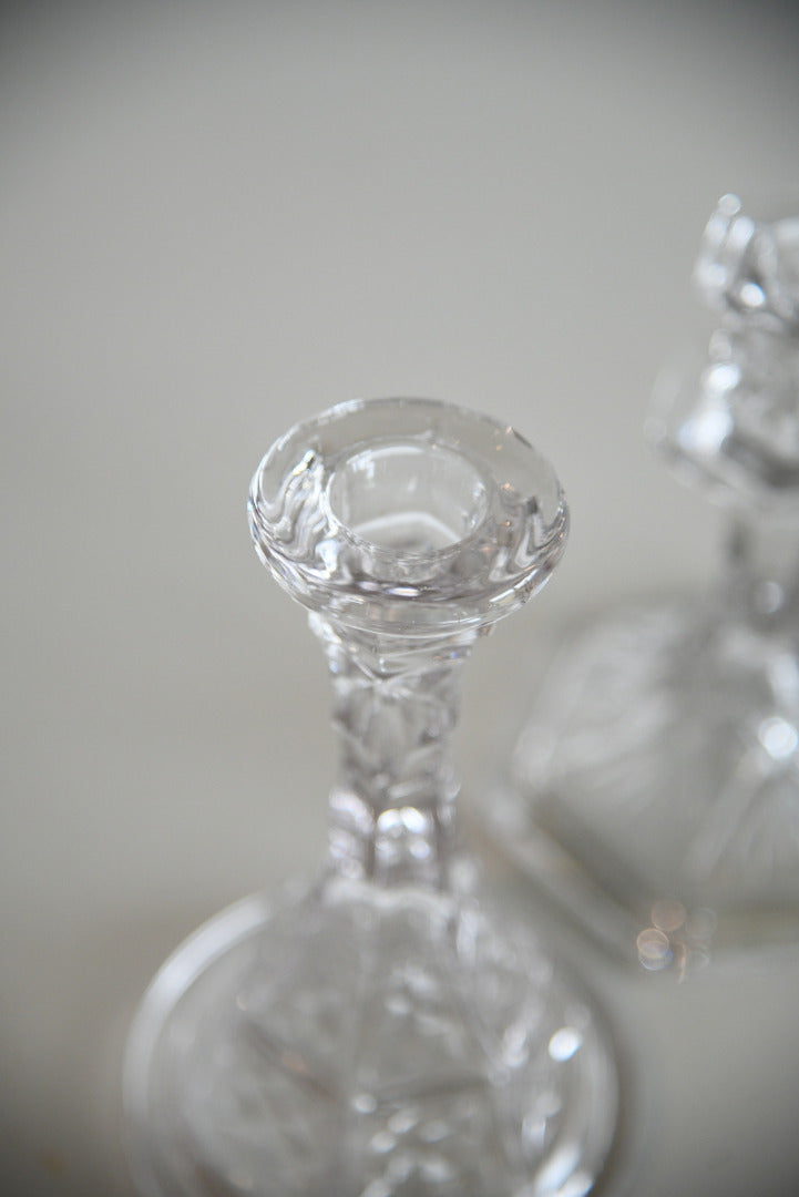 Vintage Glass Candlesticks