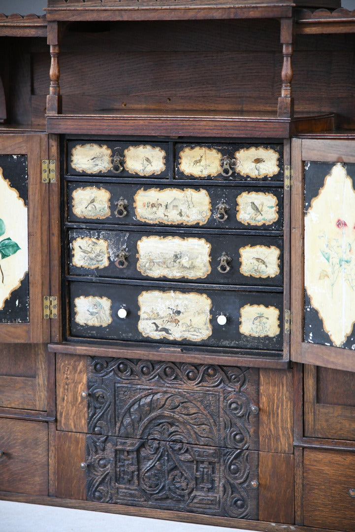 Oak Wall Mount Cupboard