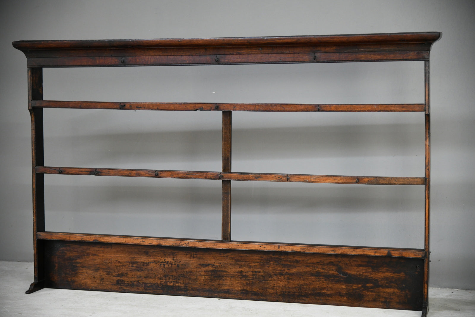 Antique Oak Delft Plate Rack