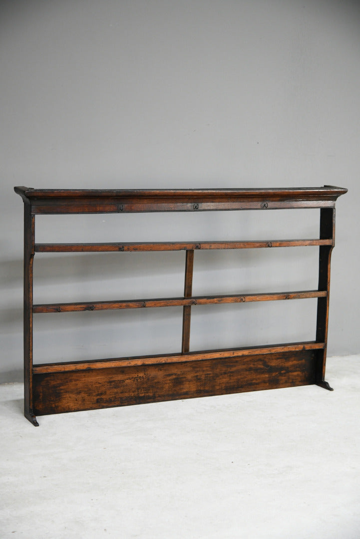 Antique Oak Delft Plate Rack