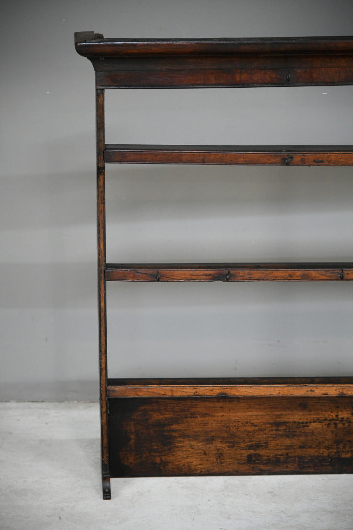 Antique Oak Delft Plate Rack